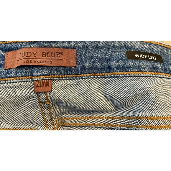 NWT Judy Blue Wide Leg Jeans Medium Wash Size 20W New - Picture 4 of 5